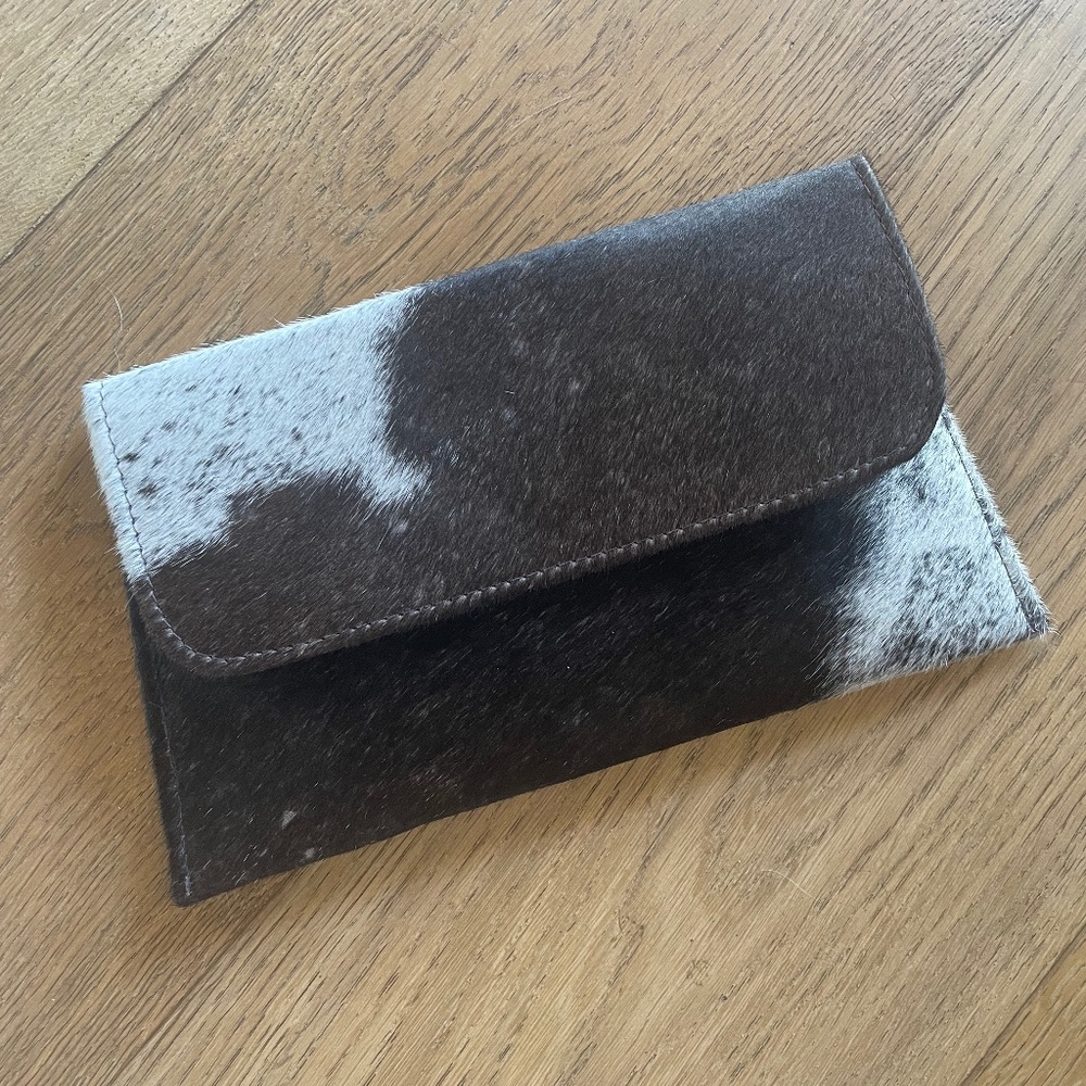 Jackson and Hyde cowhide clutch